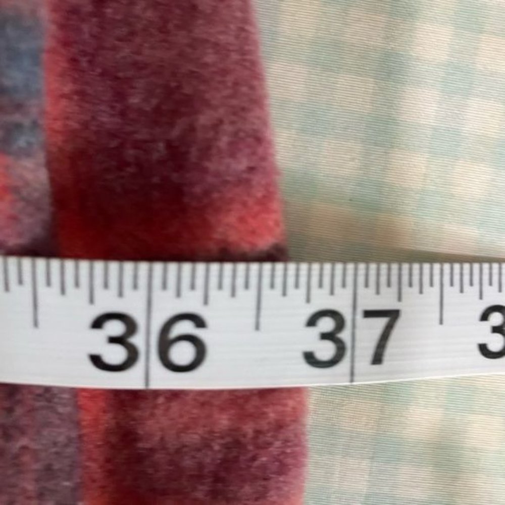 Lane Bryant ladies pink plaid long sleeve turtleneck blouse top size 18/20 - Picture 11 of 15